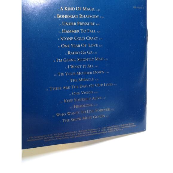 Classic Queen CD Album Pop Rock Collection HR-61311-2 Hollywood Radio Ga Ga Hits - Picture 7 of 7